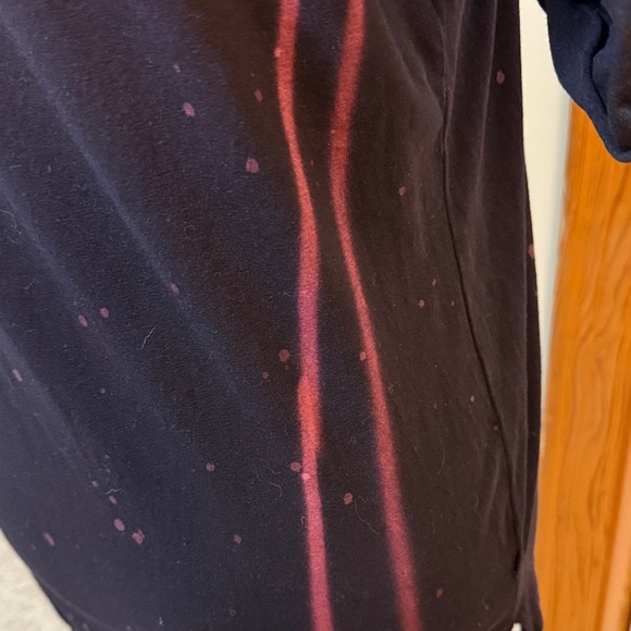 Affliction Women's Graphic Tee - Burgundy and Black - Picture 4 of 5